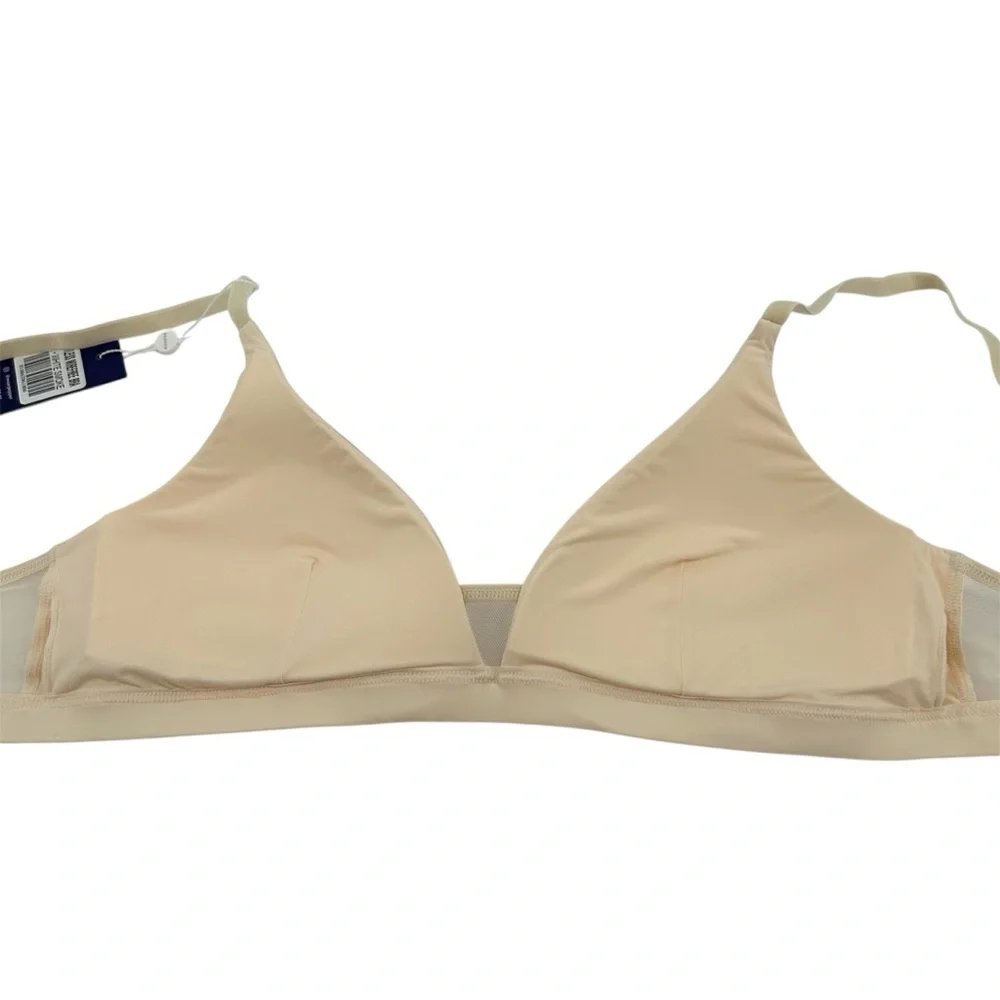 NWT PEPPER Limitless Wirefree Bra in White Smoke Size Large NEW - Picture 8 of 11